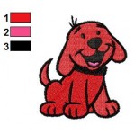 Clifford the Big Red Dog 01 Embroidery Design